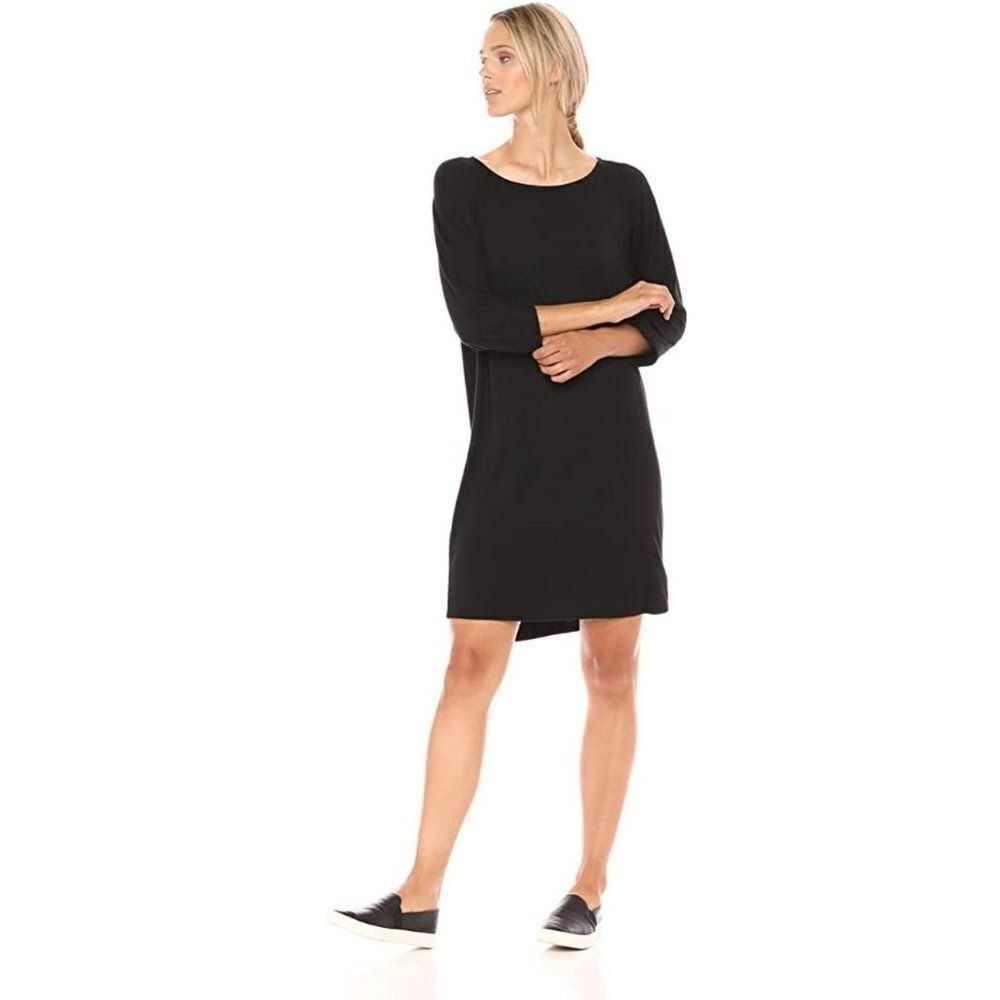 Daily Ritual Women's Long Sleeve Dress Black
